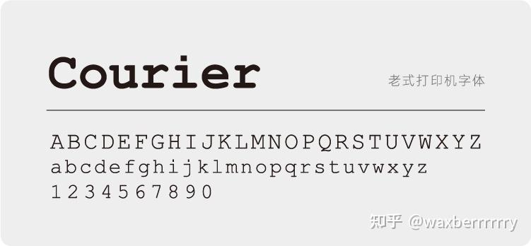 garamond衬线字体的典范,具有很强的辨识性和可读性.