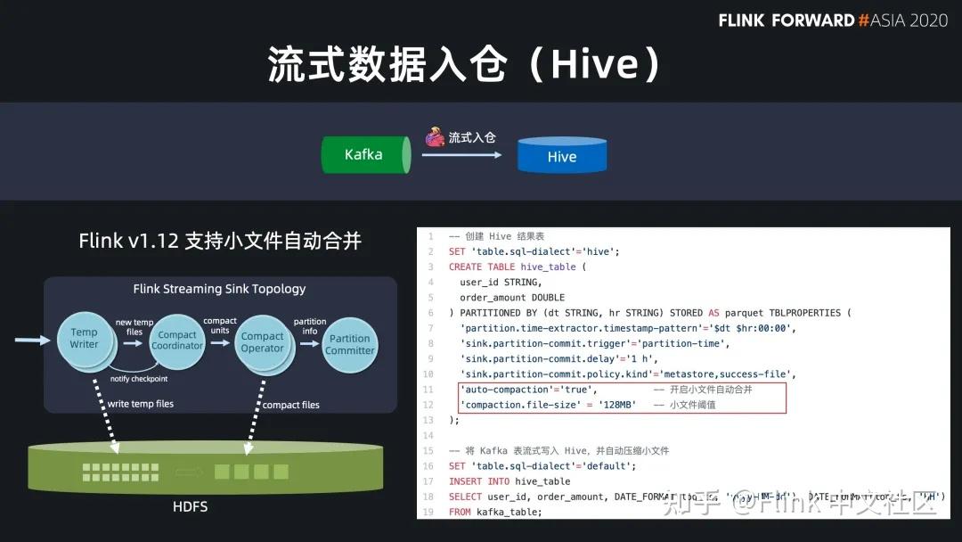 基于 Flink SQL 构建流批一体的 ETL 数据集成 - 知乎