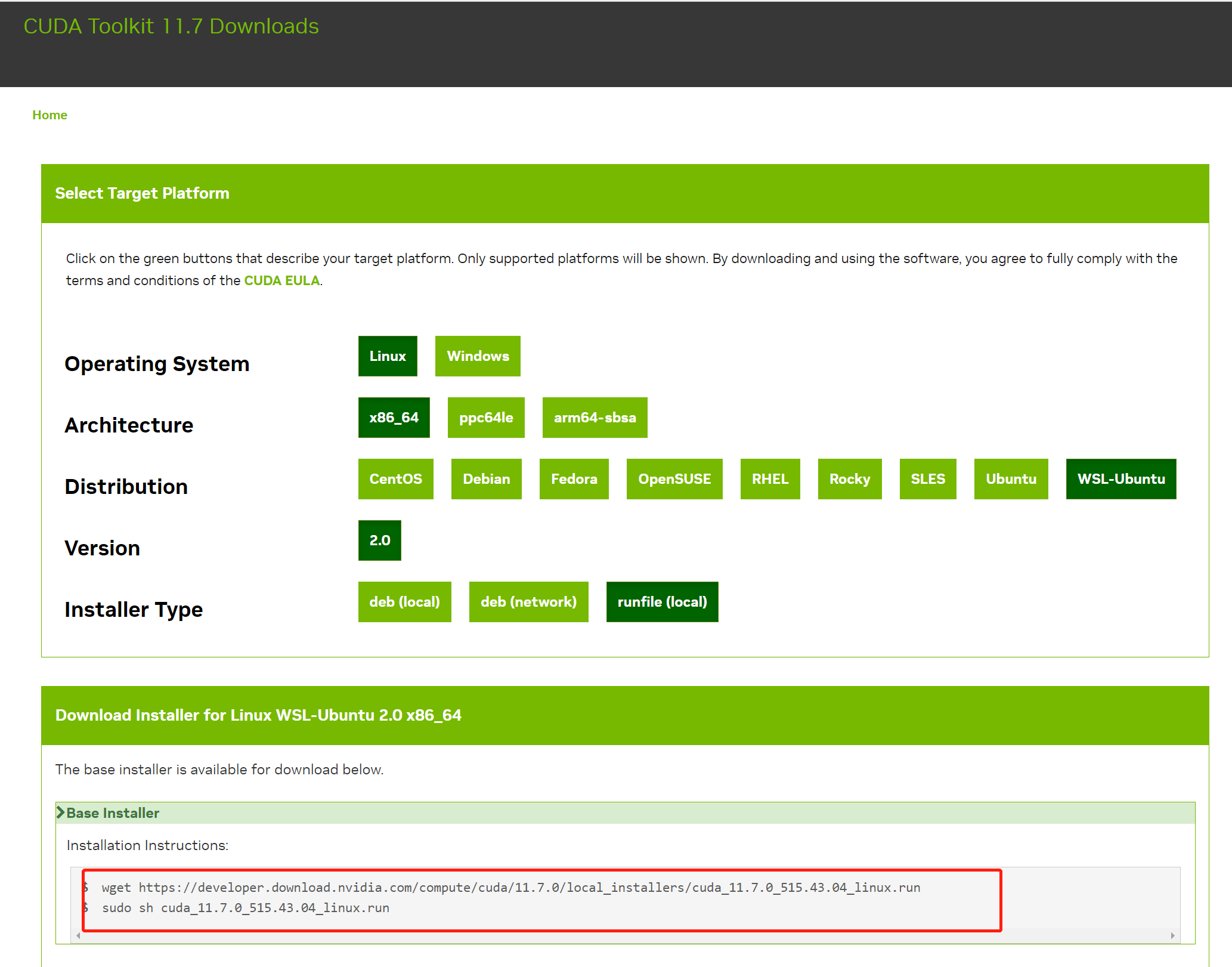 Win11 Ubuntu CUDA Pytorch 