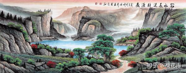 张利的山水画赏析，国画作品雅俗共赏- 知乎