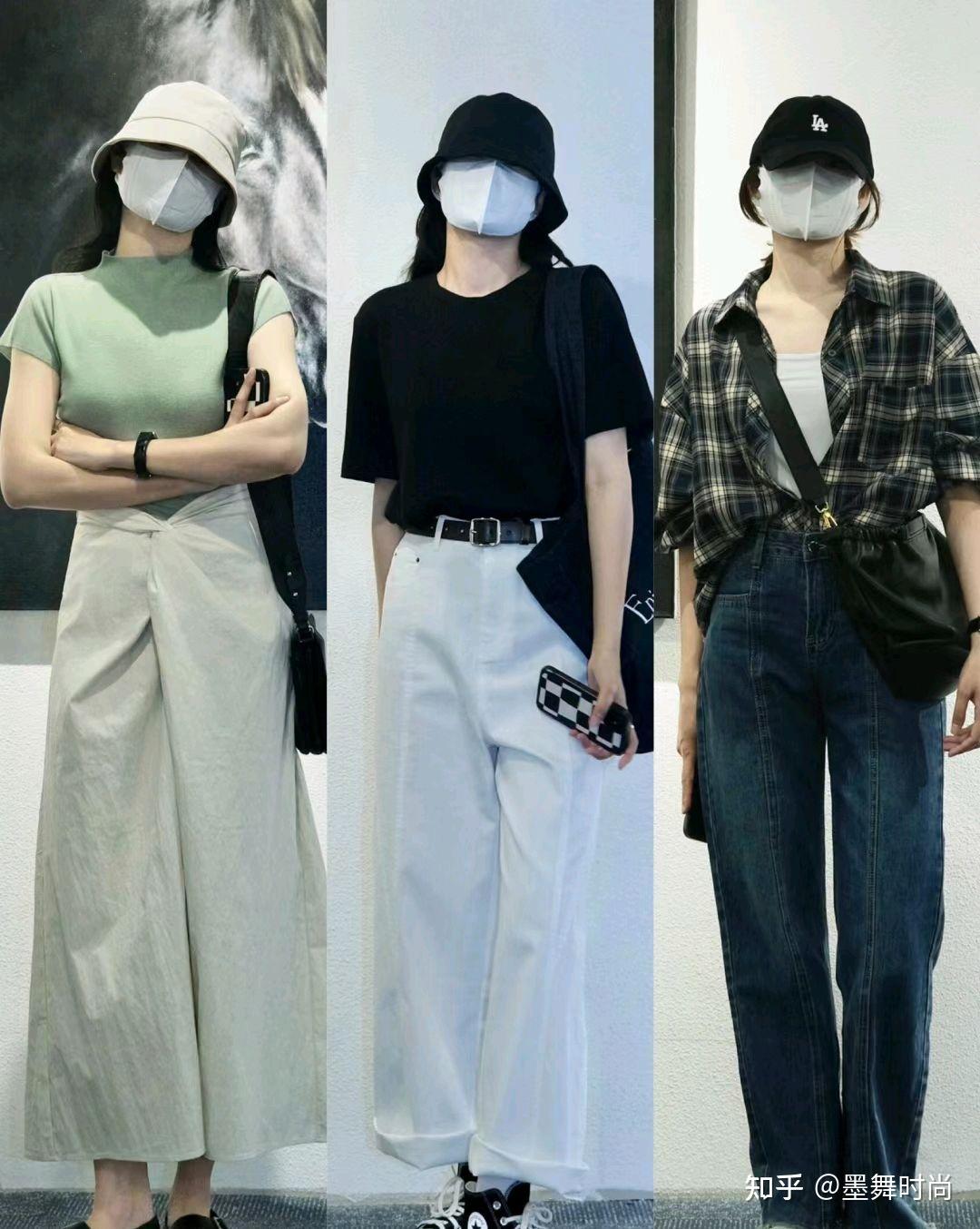 拖地长度的阔腿裤,材质可以选择有垂坠感的,搭配厚底鞋子或是高跟鞋子