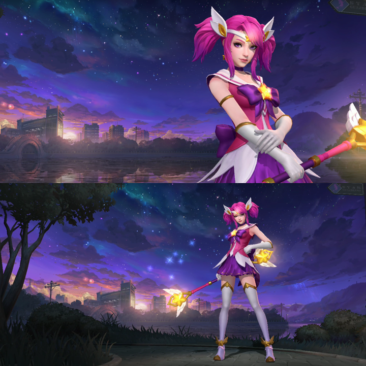 【皮肤鉴赏】满满少女风,粉色魔法少女星之守护者拉克丝