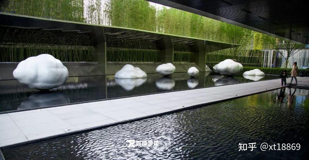 水景景观雕塑仿真云朵造型不锈钢雕塑