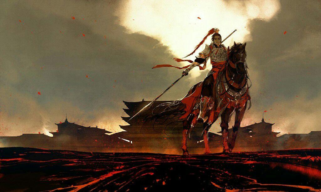 夕阳西下骑马持长枪图? - 知乎