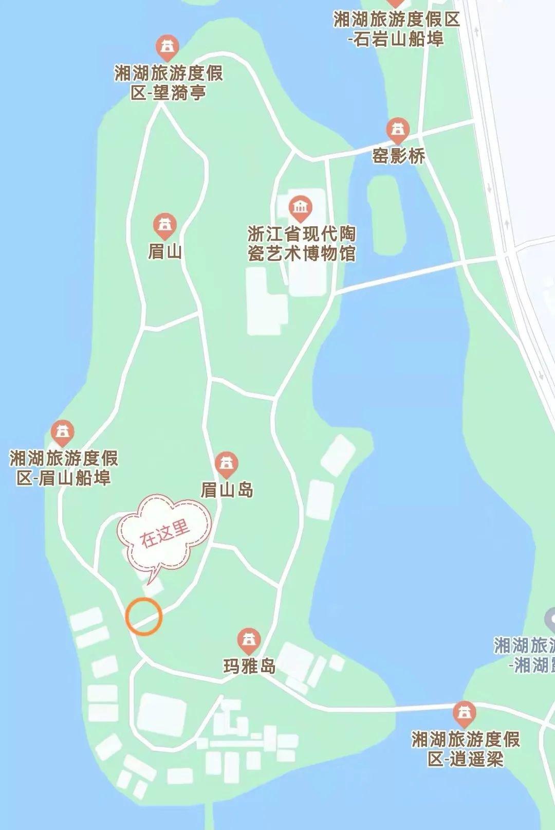 萧山湘湖景区地图图片