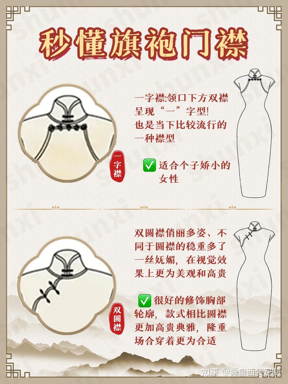 旗袍干货📝门襟怎么选 - 知乎