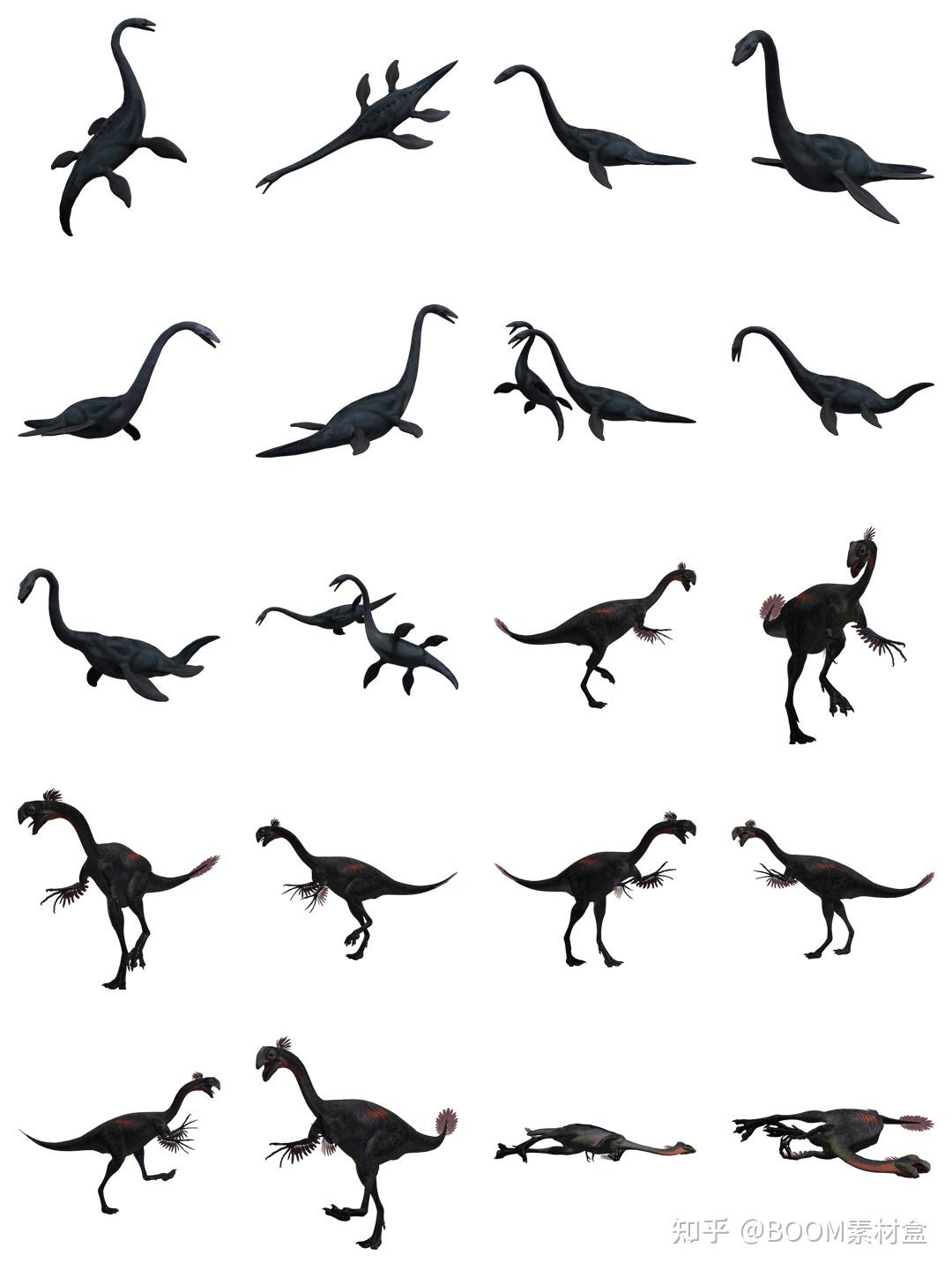 素材分享丨远古恐龙霸王龙png透明背景免抠图素材图片高清大图ps后期