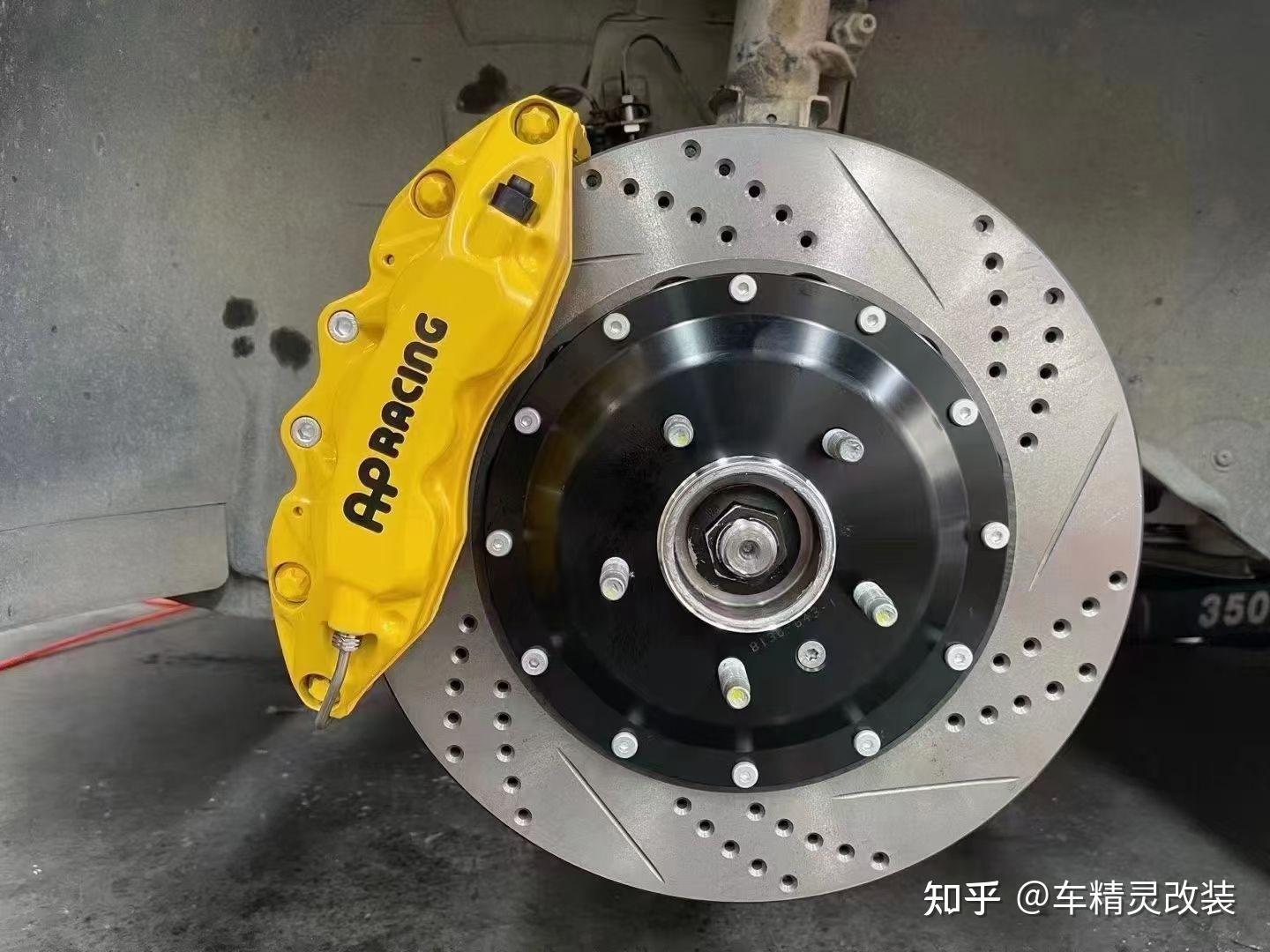 (别克君威刹车升级)ap9040大六活塞卡钳,完美安装,帅气灵敏制动