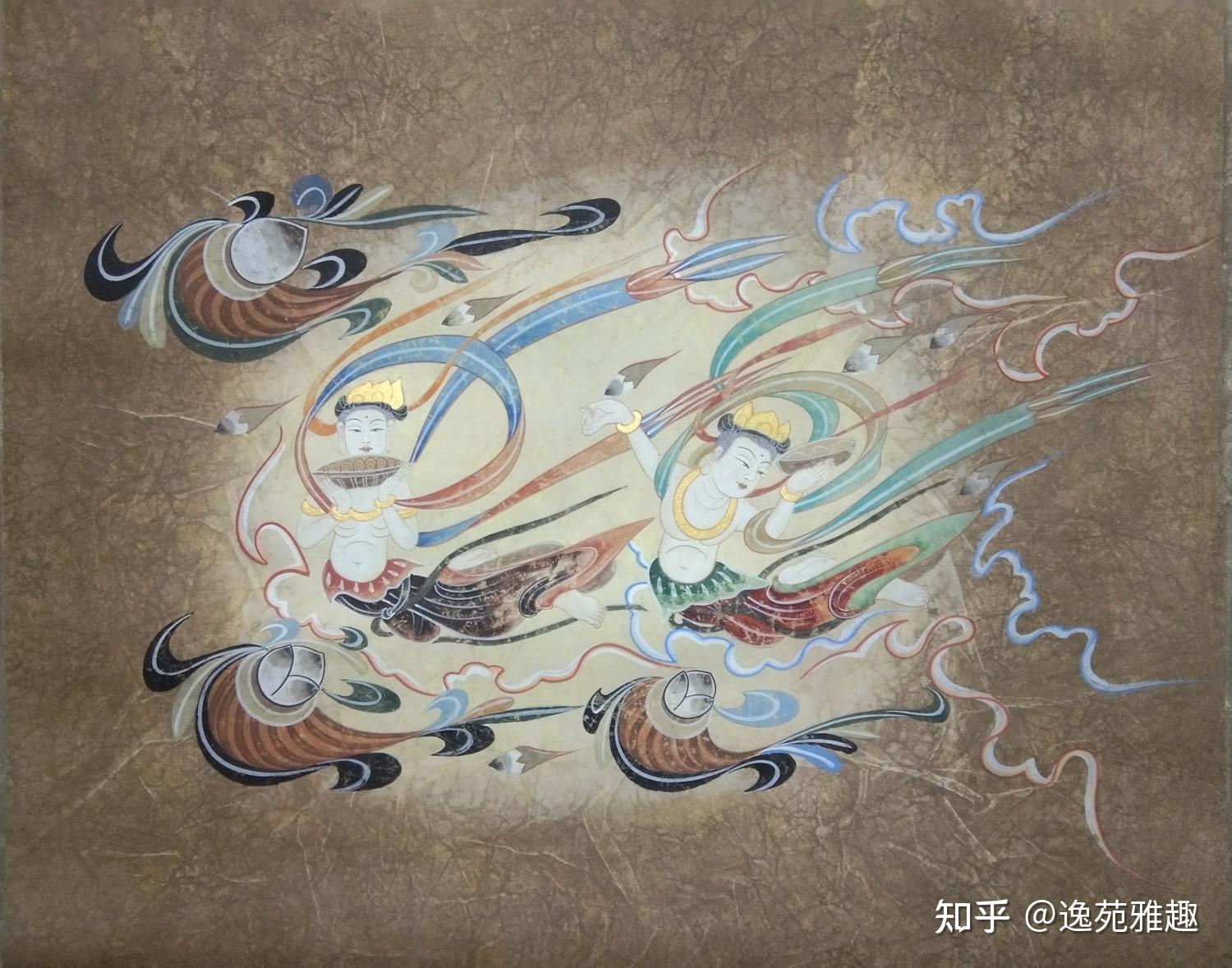 心有阳光,便是岁月静好,李鸿文敦煌飞天画作欣赏 - 知乎