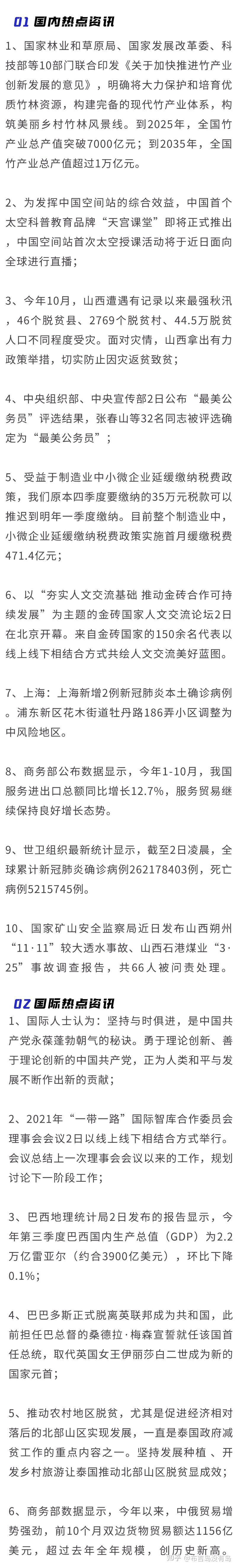 今日大事件最新时政热点汇总（2021123） 知乎