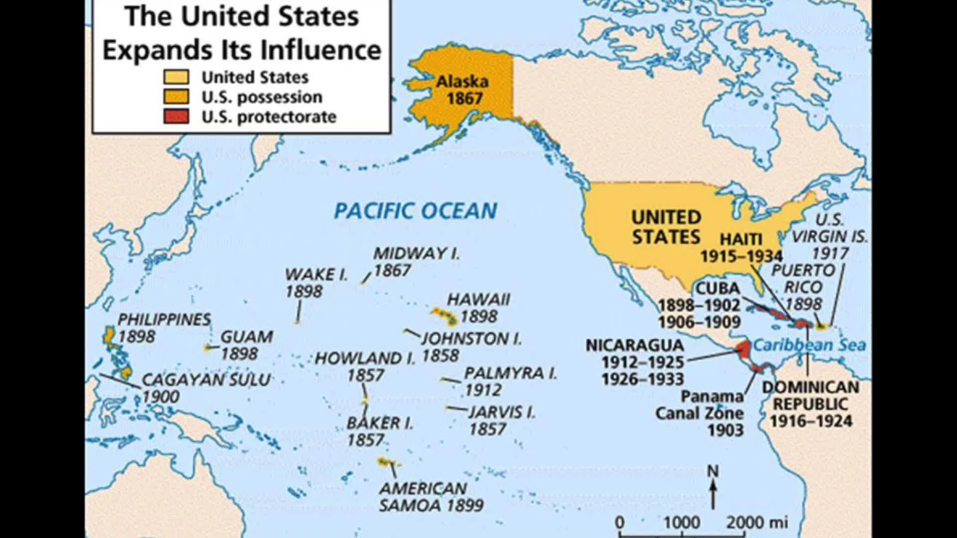 美国势力范围地图图片
