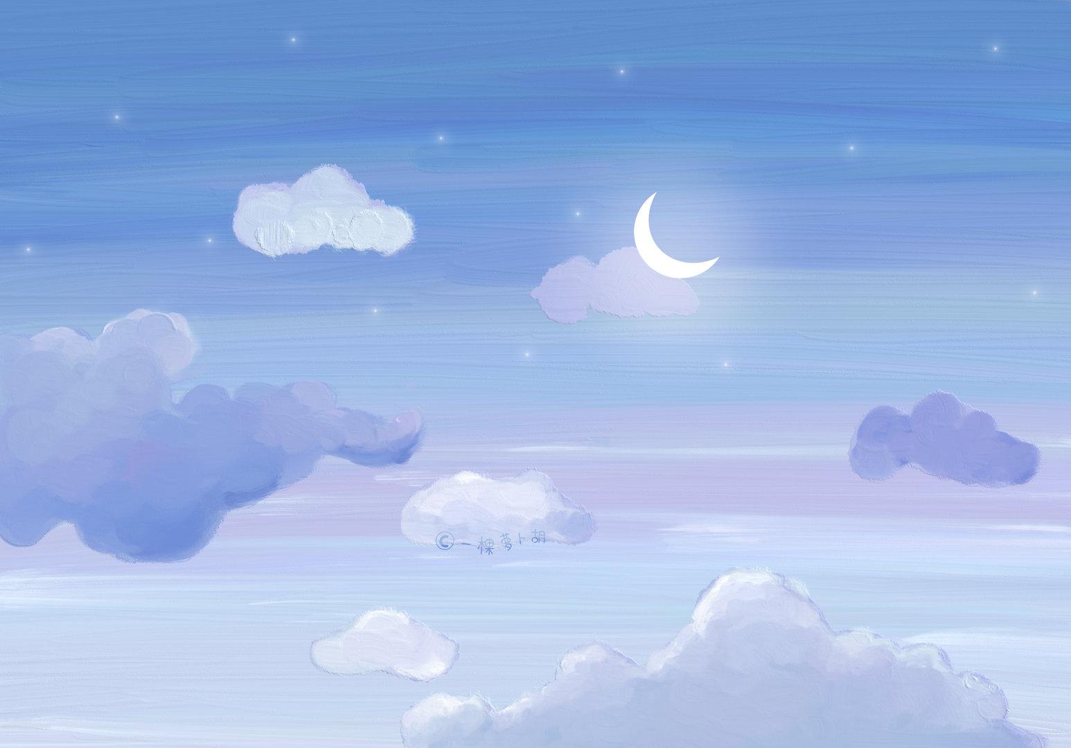 ipad壁纸还有星月可以寄望