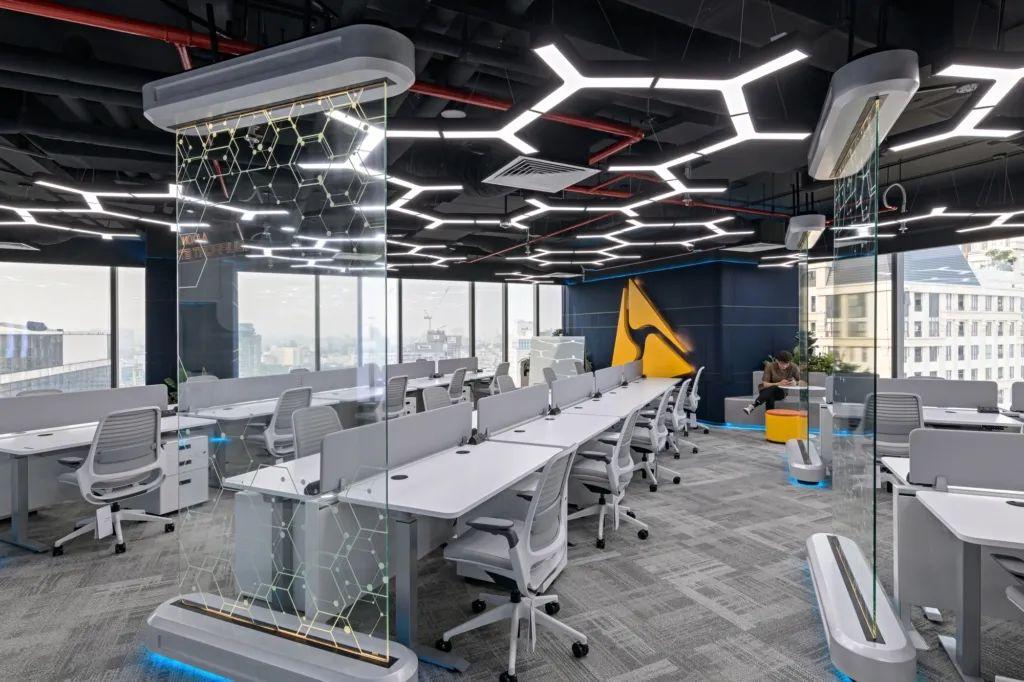 科技感强烈的办公室装修设计案例效果图有吗?哪里有提供? - 知乎