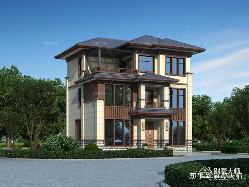 造型和户型都超赞的3款新中式三层农村自建别墅