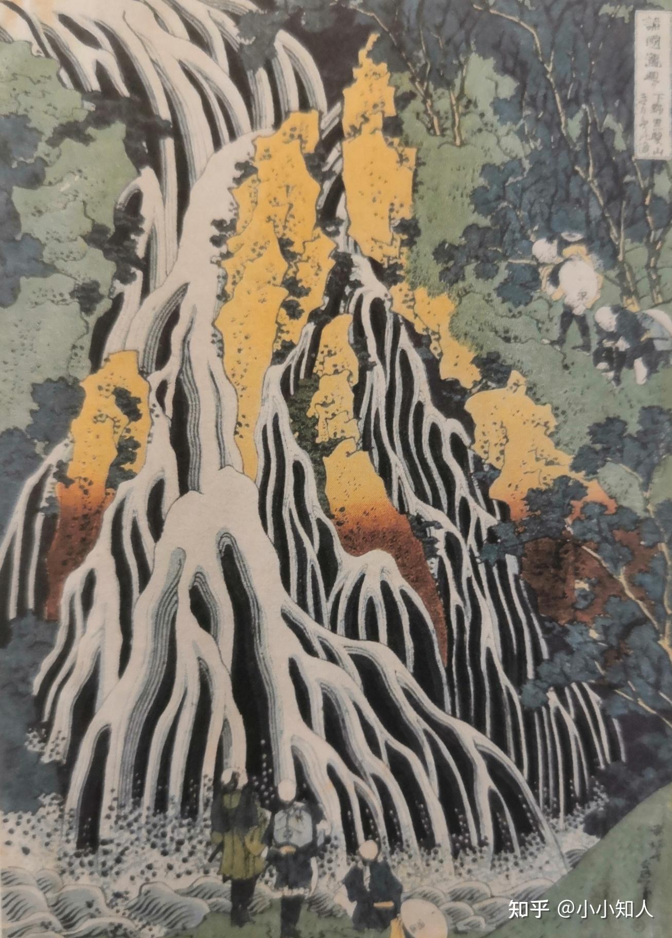 《安房国,波浪滔天》——安藤广重剑柄护手,搭钩斗篷(丝织物)"鹅颈"破