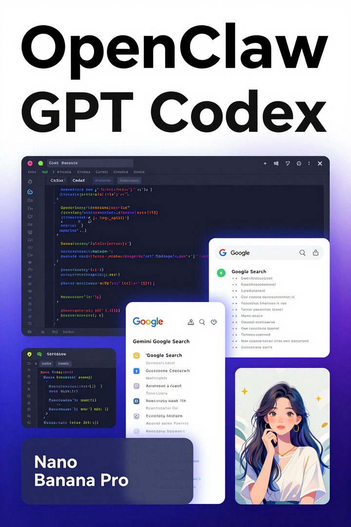 OpenClaw 实战配置指南：把 GPT Codex、Gemini Google Search 和 Nano Banana Pro 串成一条 ...
