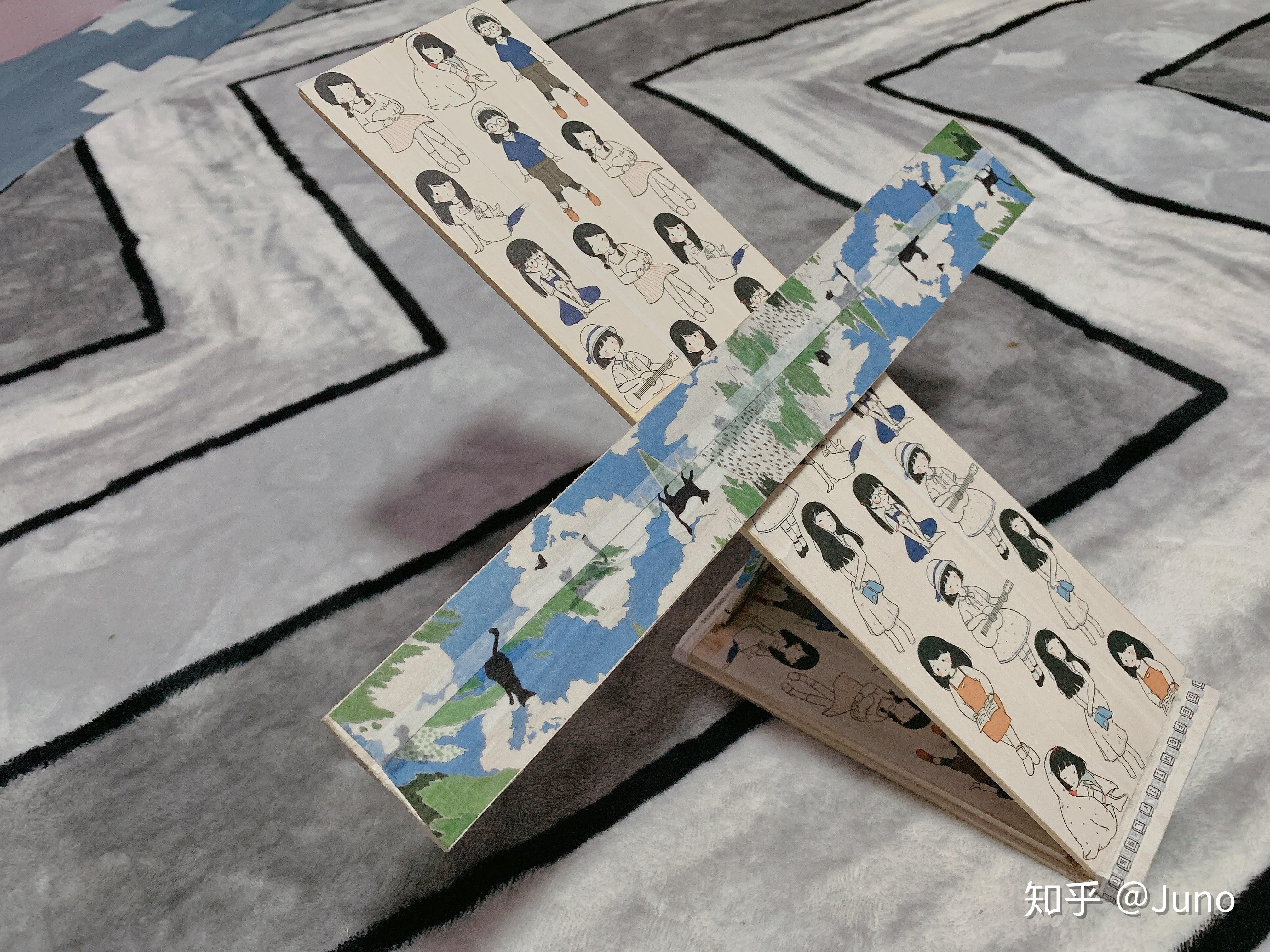 自制简易书本支架diy