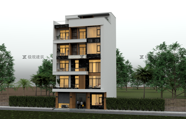 广东揭阳揭东丨六层现代风格临街自建别墅 - 知乎