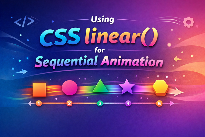 Web 动效：使用 CSS linear() 实现任意数量元素的顺序动画 - 知乎