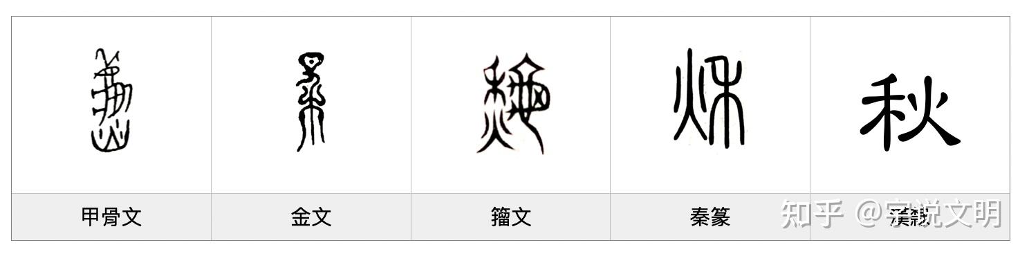 秋——每日一字·禾部字 - 知乎