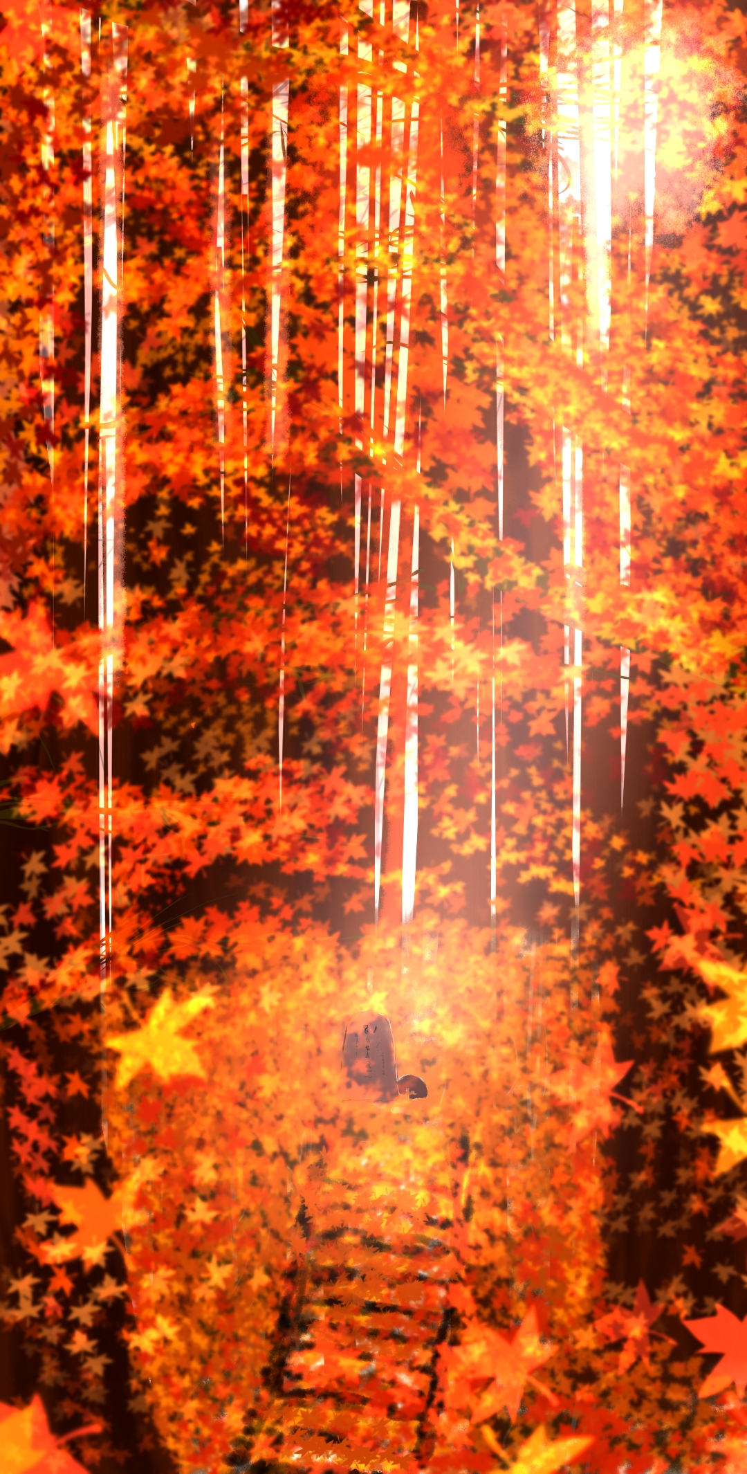 求几张没有人物的动漫枫林图急用谢谢