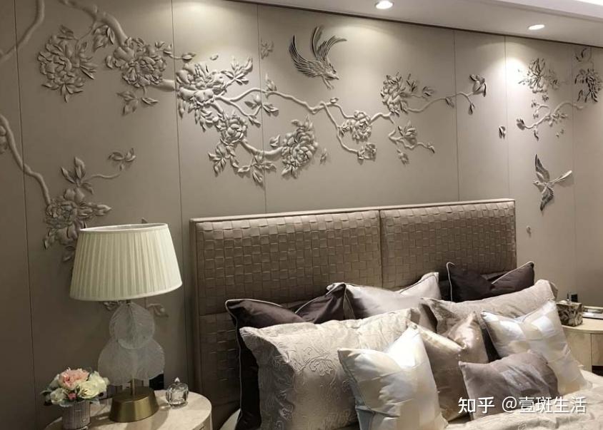 家装好物皮雕背景墙