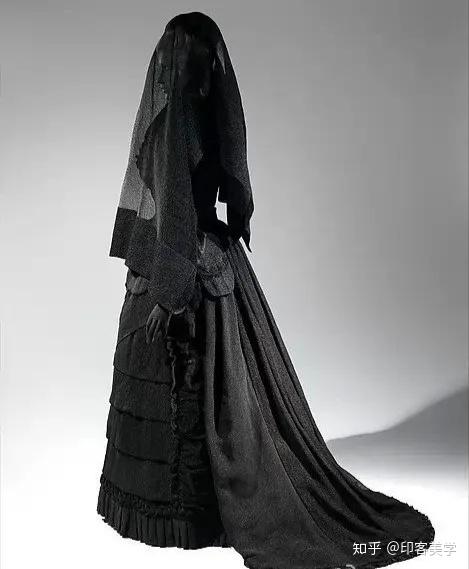 黑色系优雅19世纪的欧洲丧服时尚