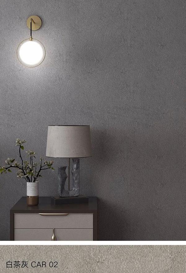 卧室无需多余的装饰,一面白茶灰的墙就将整个空间高级感拉满,搭配同样