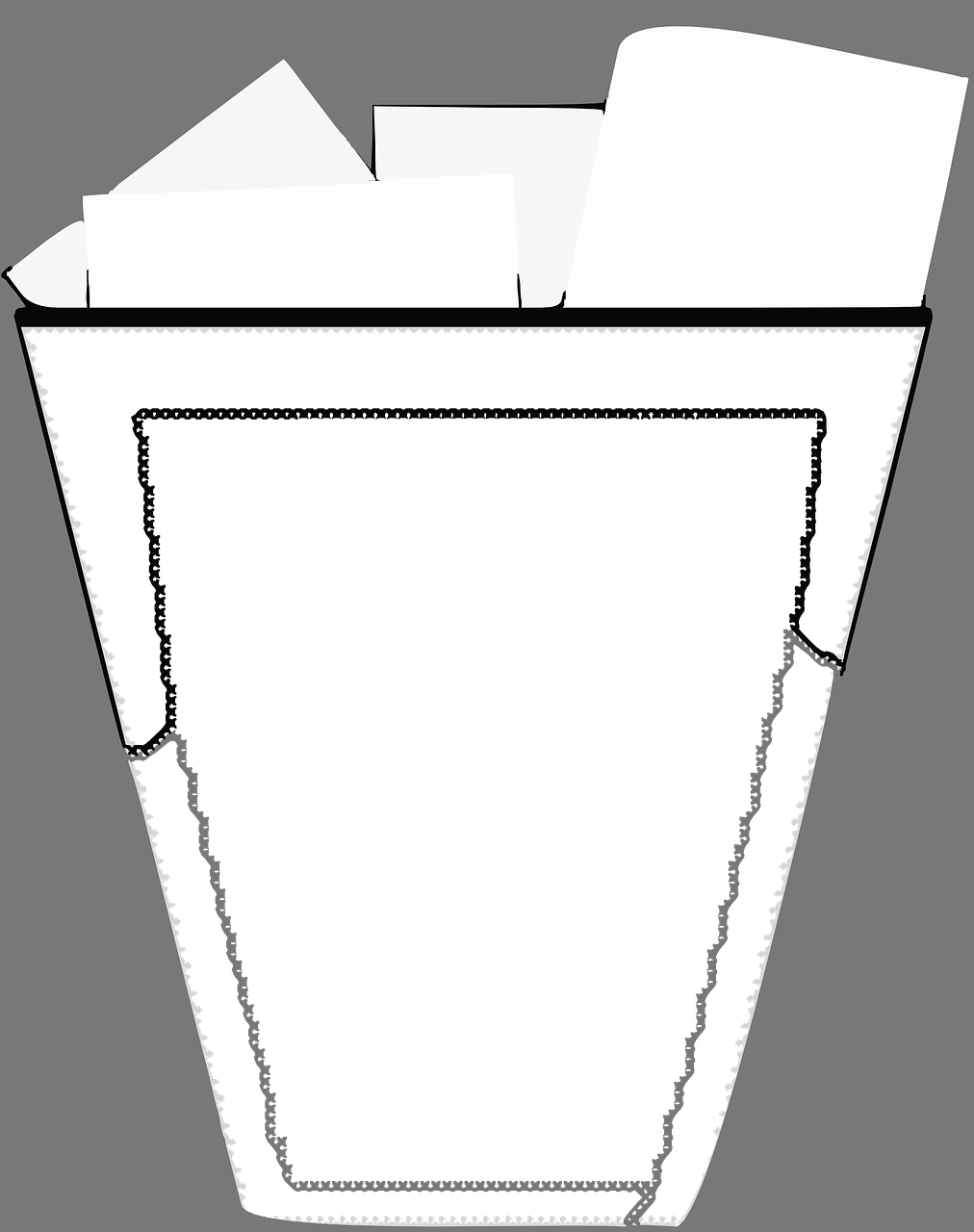 4. 报纸粘贴纸篓