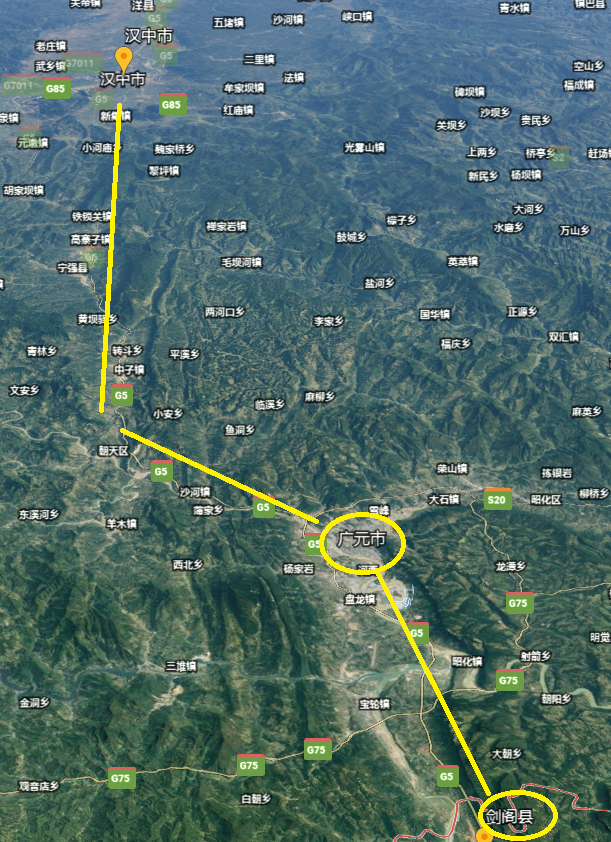著名战略地形复盘(1)剑阁-阆中-汉中地形,为何张飞一直驻守阆中?
