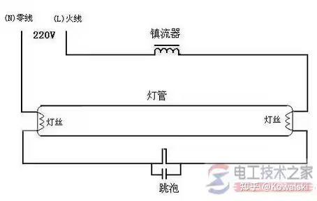 电感式的镇流器怎么接线?