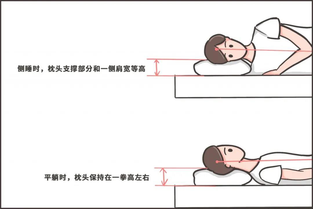 睡觉时枕头是高点好还是低点好