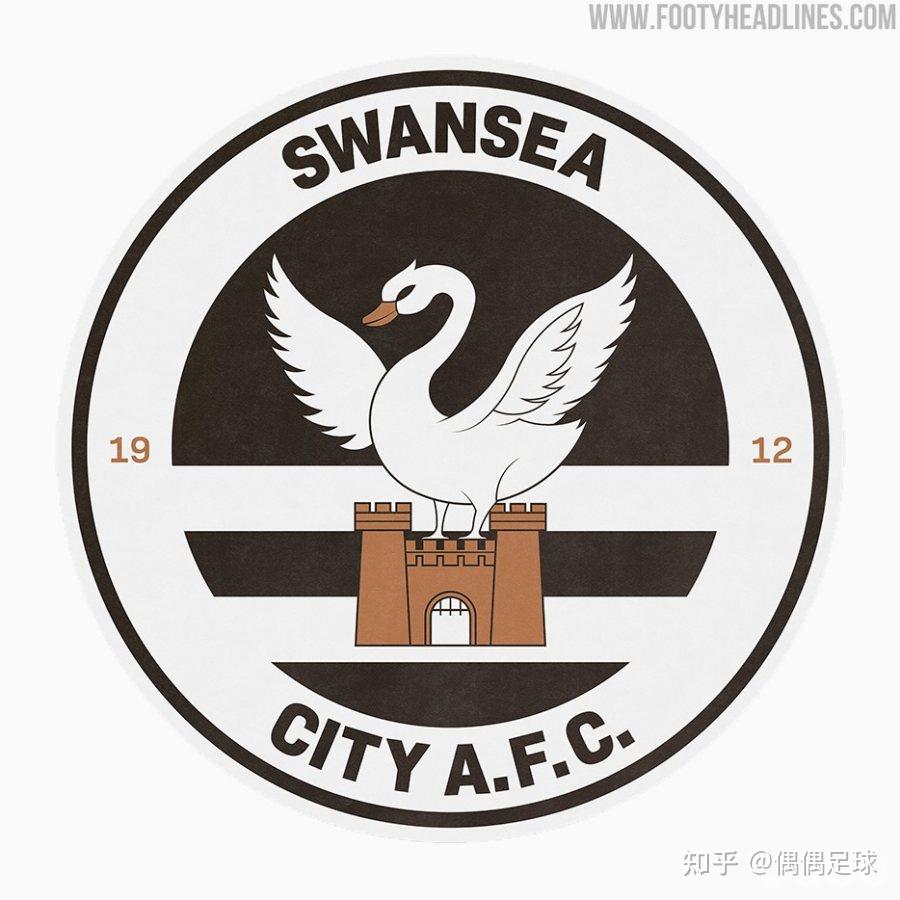 斯旺西城21/22 队徽球衣是珊瑚与材料中的复古图案设计.