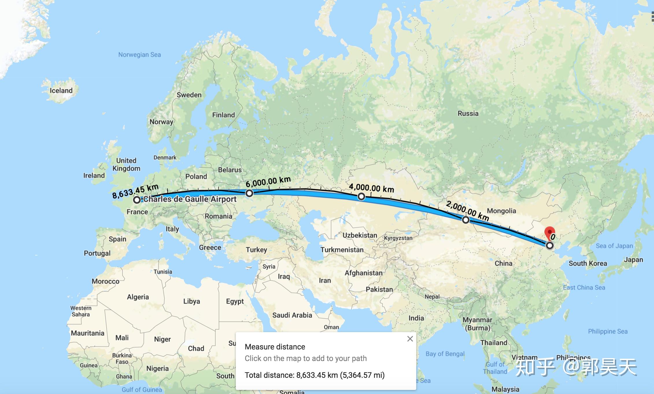 「追我的人从这里排到了法国」,那么从中国排到法国到底需要多少人?