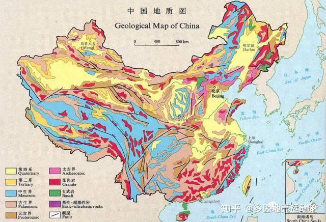 中国地质板块分布图图片
