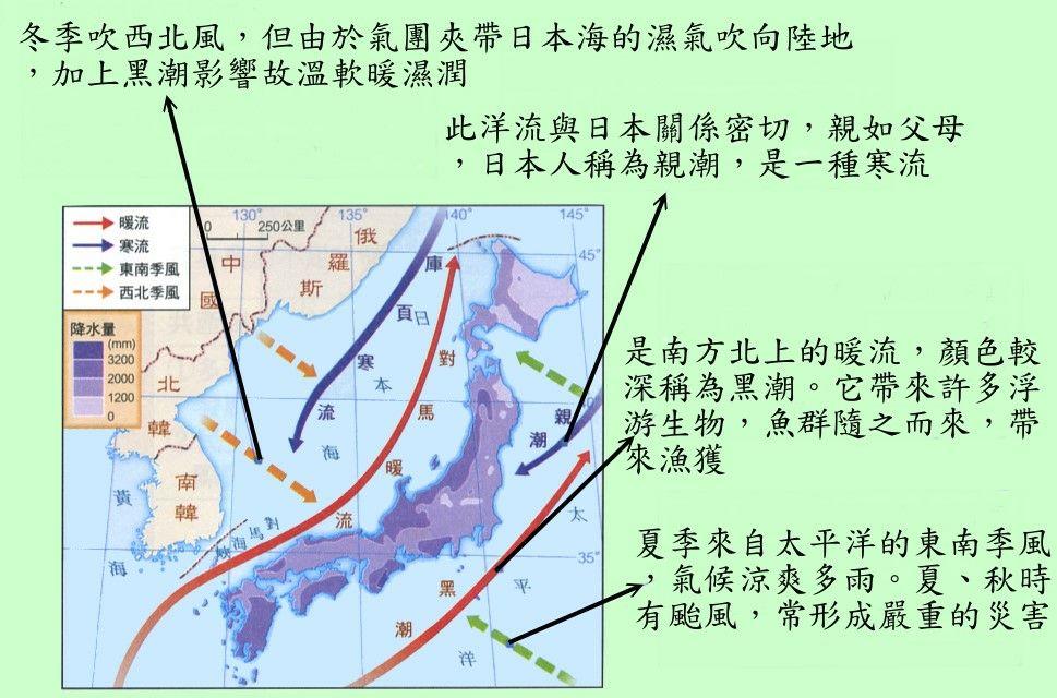 同是温带季风气候为什么中国东北偏大陆性而日本偏海洋性