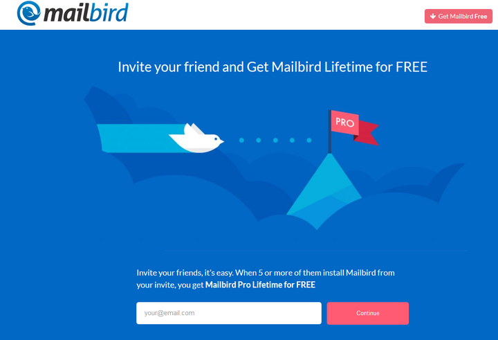 mailbird hide invite friends