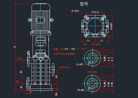 水泵设计图图片