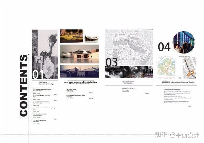 作品集!目录页排版参考! - 知乎