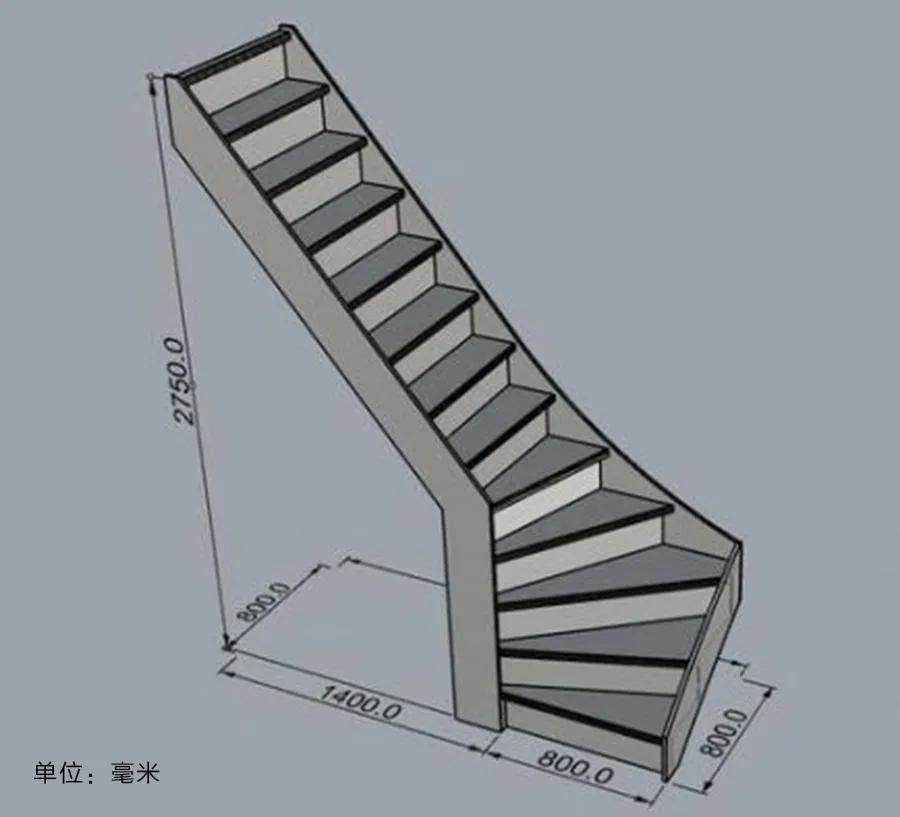90公分楼梯设计图图片