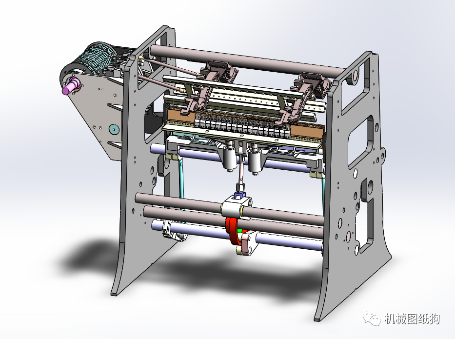 【非標數模】經編機3d數模圖紙 solidworks設計 - 知乎