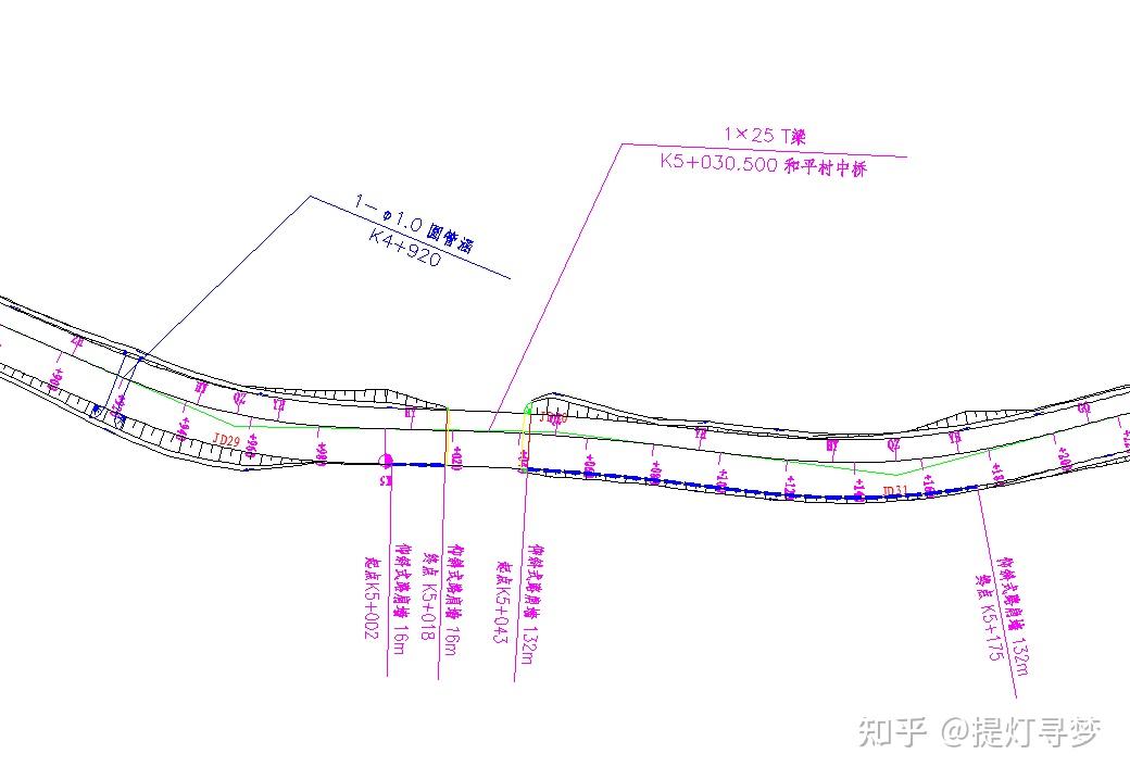 纬地总体图快速标注挡墙方法（可以同时标注挡墙、涵洞、桥梁、隧道、改沟等一切构造物） 知乎 