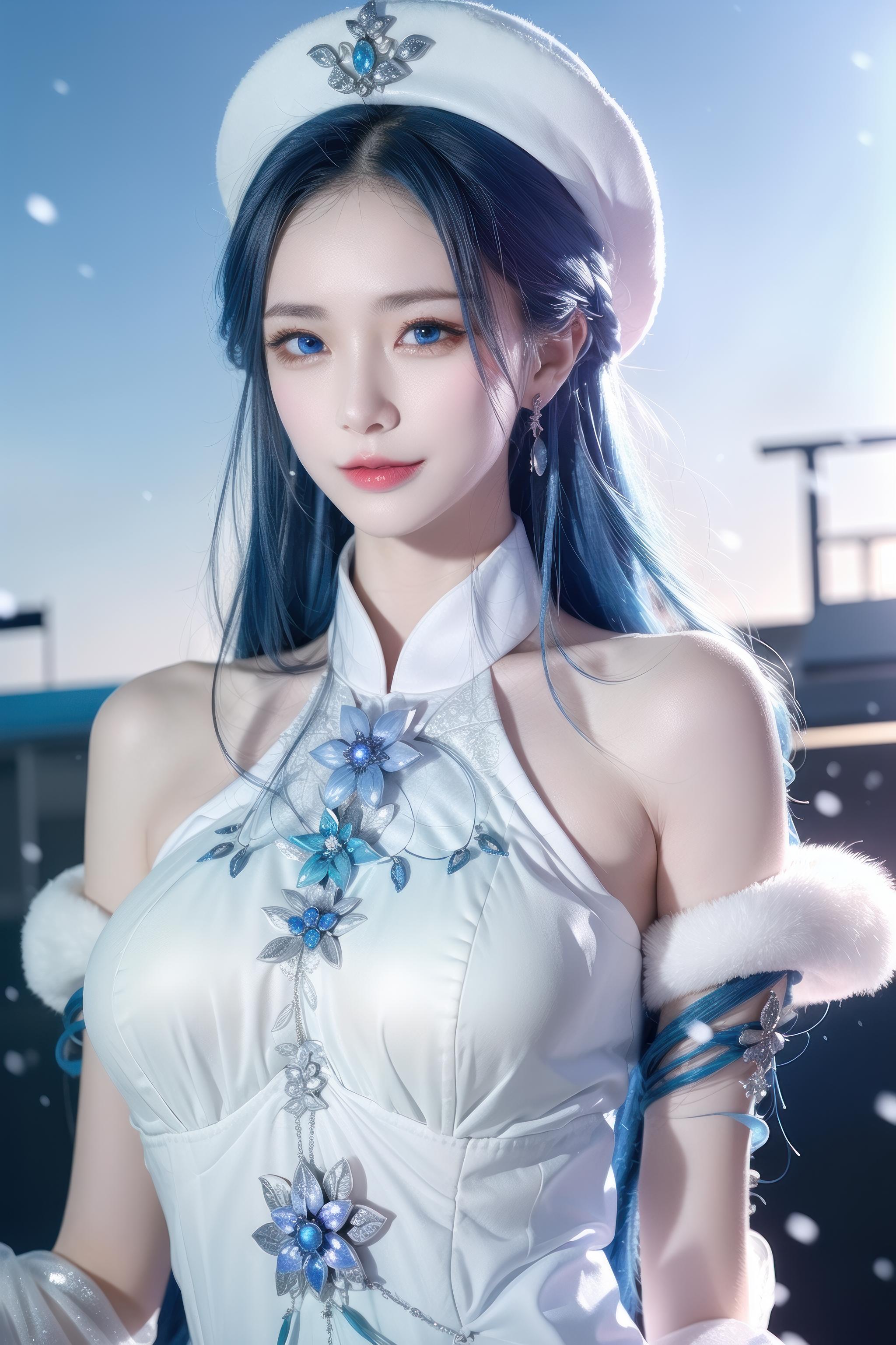 王昭君新皮肤冰雪女神图片