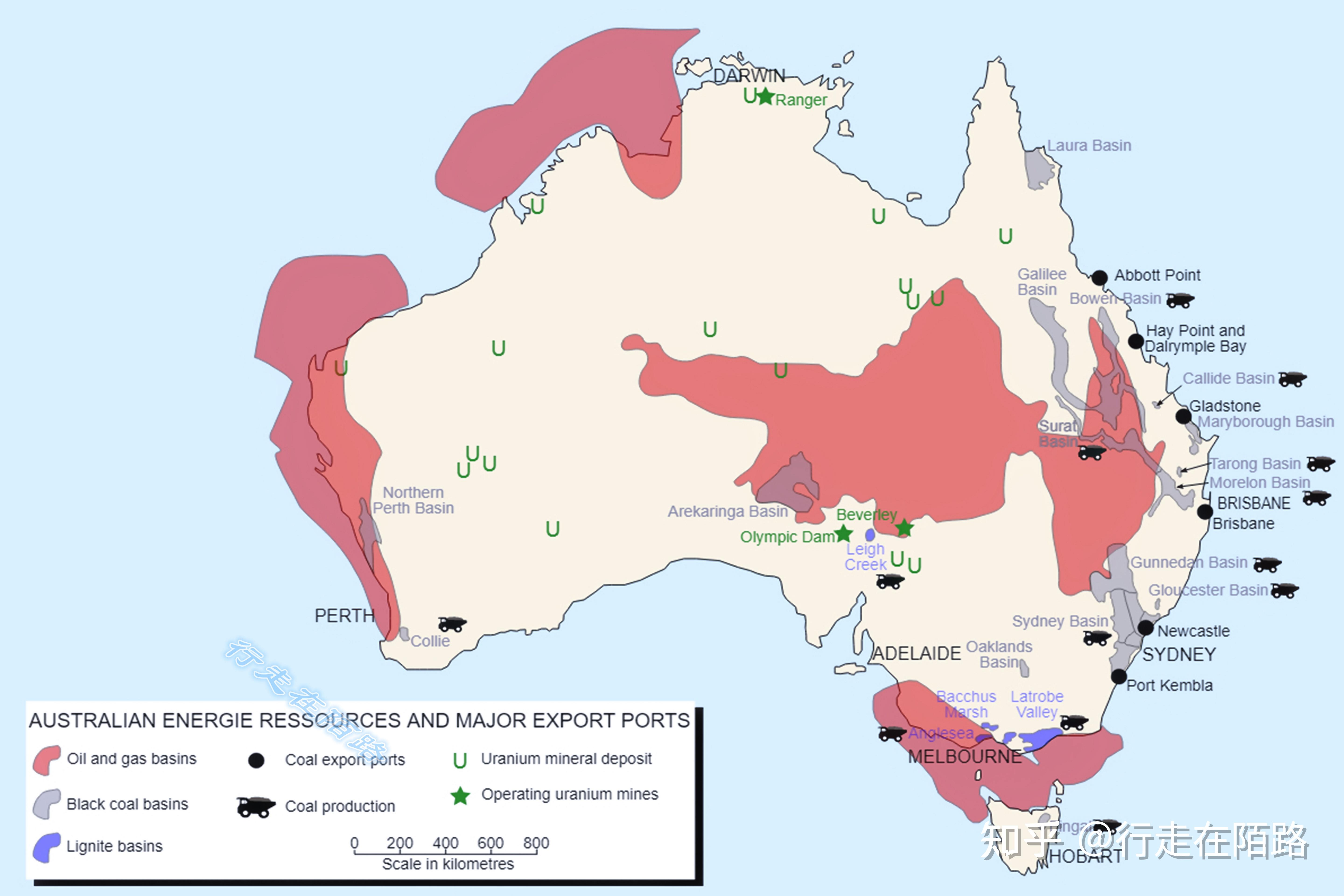 澳大利亚铀矿分布图图片