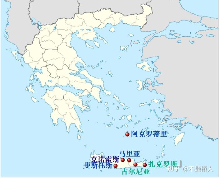 克里特岛位置地图图片