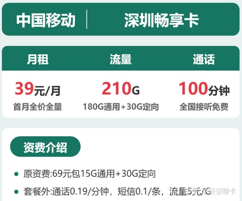 深圳本地可用移动流量卡|210G 大流量套餐规则全梳理