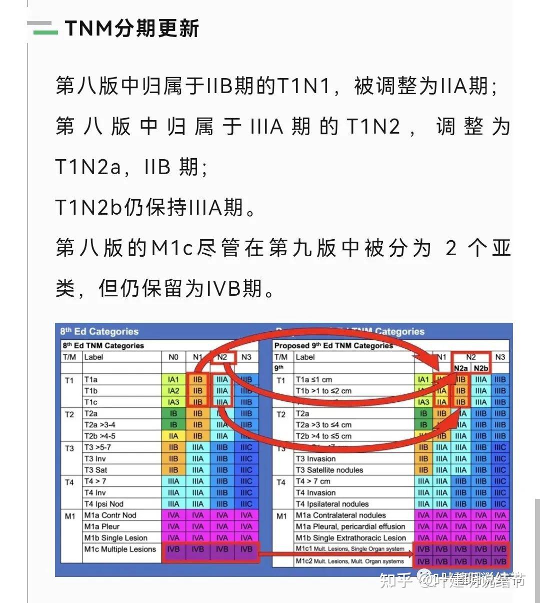 肺癌分期标准最新版图片