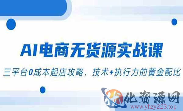 AI电商无货源实战_wwz