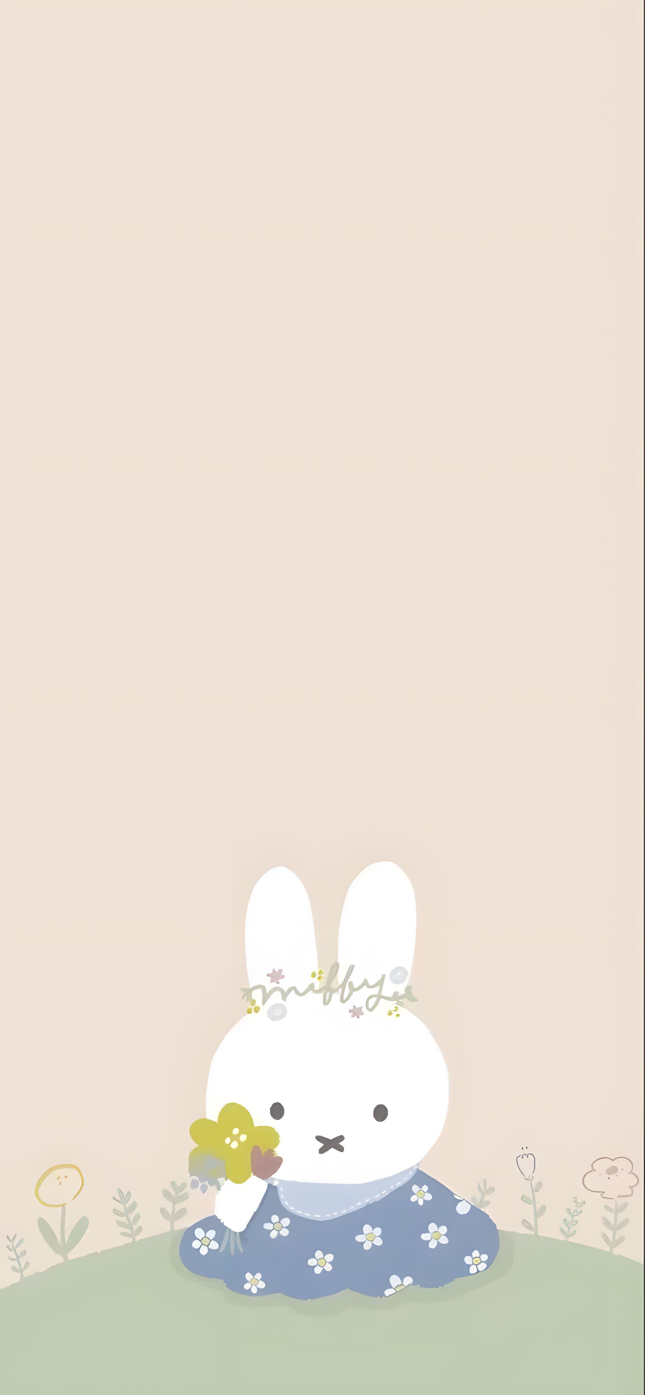 超可爱的米菲兔手机壁纸 栗子猫猫 公众号同名哟~每天更新壁纸每天给