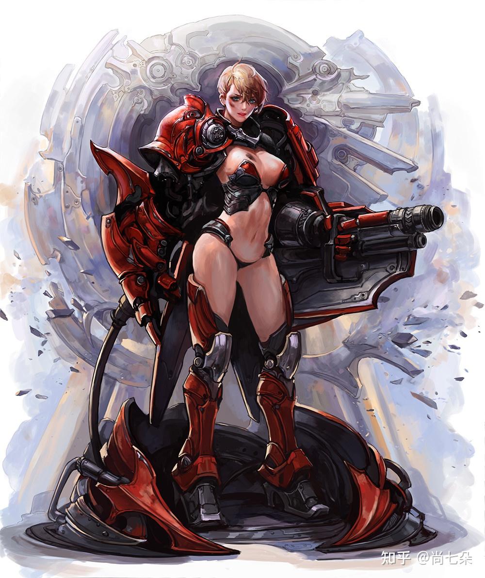 chocofing r二次元动漫人物插画板绘原画cg厚涂美术资料绘画素材图片